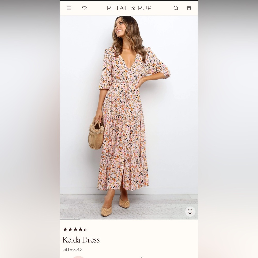 Petal & Pup Multicolor Floral Maxi Dress